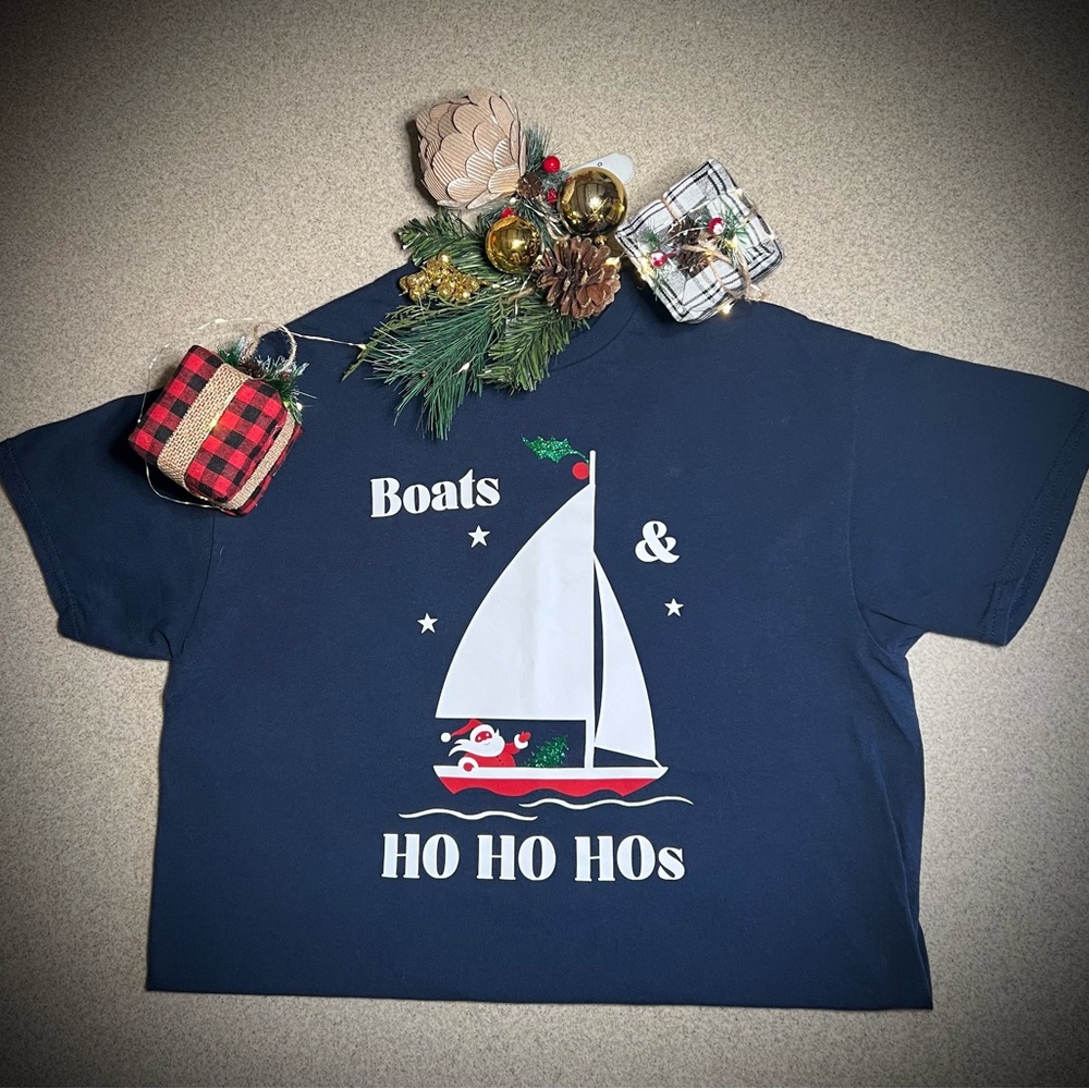 “Boats and Ho, Ho, Ho’s” Christmas Tee